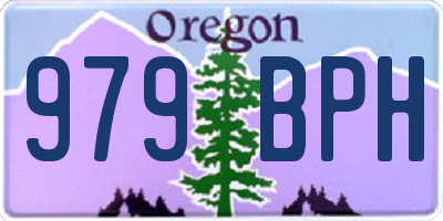 OR license plate 979BPH