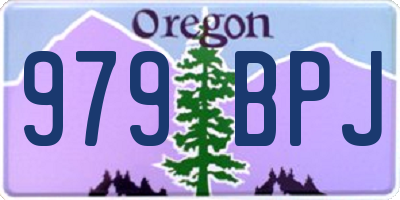 OR license plate 979BPJ