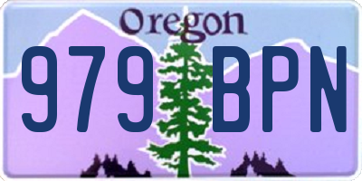 OR license plate 979BPN