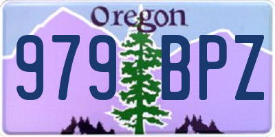 OR license plate 979BPZ