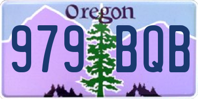 OR license plate 979BQB