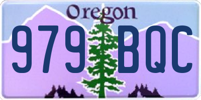 OR license plate 979BQC