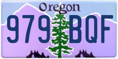 OR license plate 979BQF