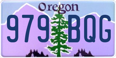 OR license plate 979BQG