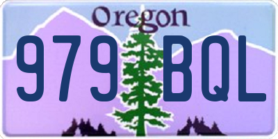 OR license plate 979BQL