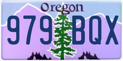 OR license plate 979BQX