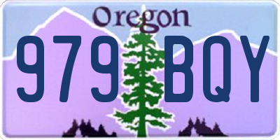 OR license plate 979BQY