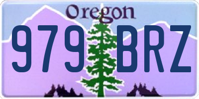 OR license plate 979BRZ