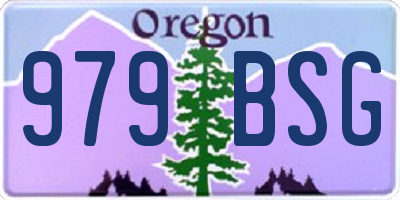 OR license plate 979BSG