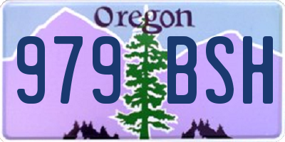 OR license plate 979BSH
