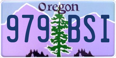 OR license plate 979BSI