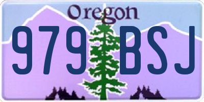 OR license plate 979BSJ