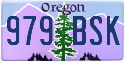 OR license plate 979BSK