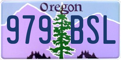 OR license plate 979BSL