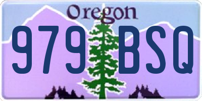 OR license plate 979BSQ