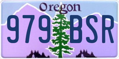 OR license plate 979BSR