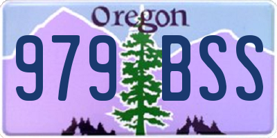 OR license plate 979BSS