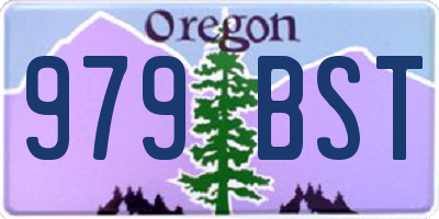 OR license plate 979BST