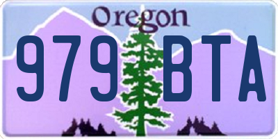 OR license plate 979BTA