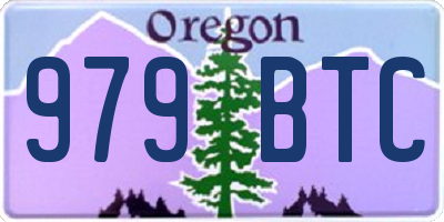 OR license plate 979BTC