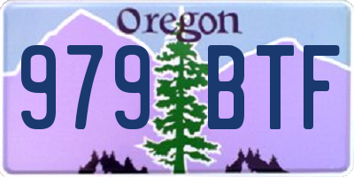 OR license plate 979BTF