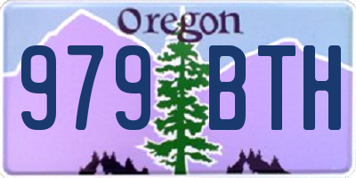 OR license plate 979BTH