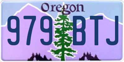 OR license plate 979BTJ