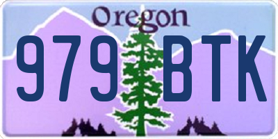 OR license plate 979BTK