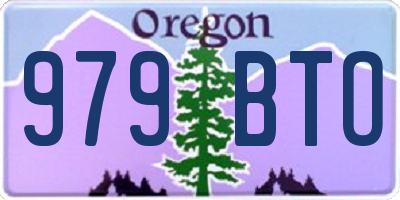 OR license plate 979BTO