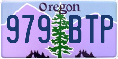 OR license plate 979BTP