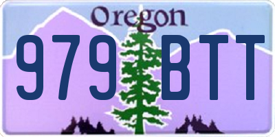 OR license plate 979BTT
