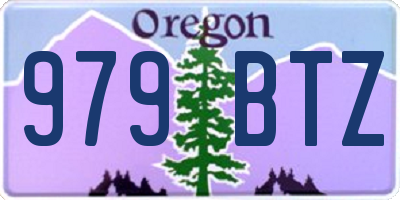 OR license plate 979BTZ