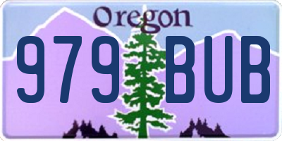 OR license plate 979BUB