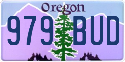 OR license plate 979BUD