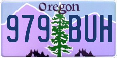 OR license plate 979BUH