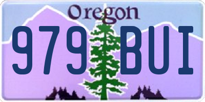 OR license plate 979BUI