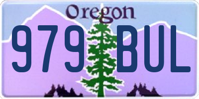 OR license plate 979BUL
