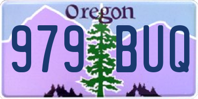 OR license plate 979BUQ