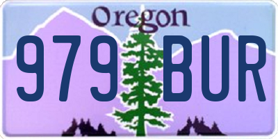 OR license plate 979BUR