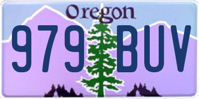 OR license plate 979BUV