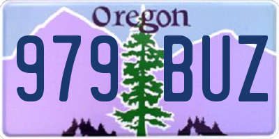 OR license plate 979BUZ