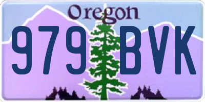 OR license plate 979BVK