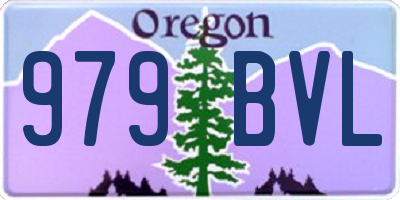 OR license plate 979BVL