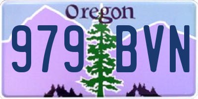 OR license plate 979BVN