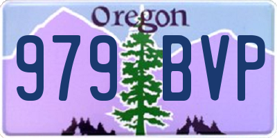OR license plate 979BVP