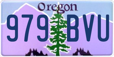 OR license plate 979BVU