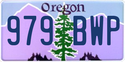 OR license plate 979BWP