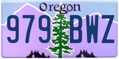 OR license plate 979BWZ