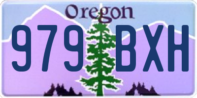OR license plate 979BXH