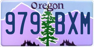 OR license plate 979BXM